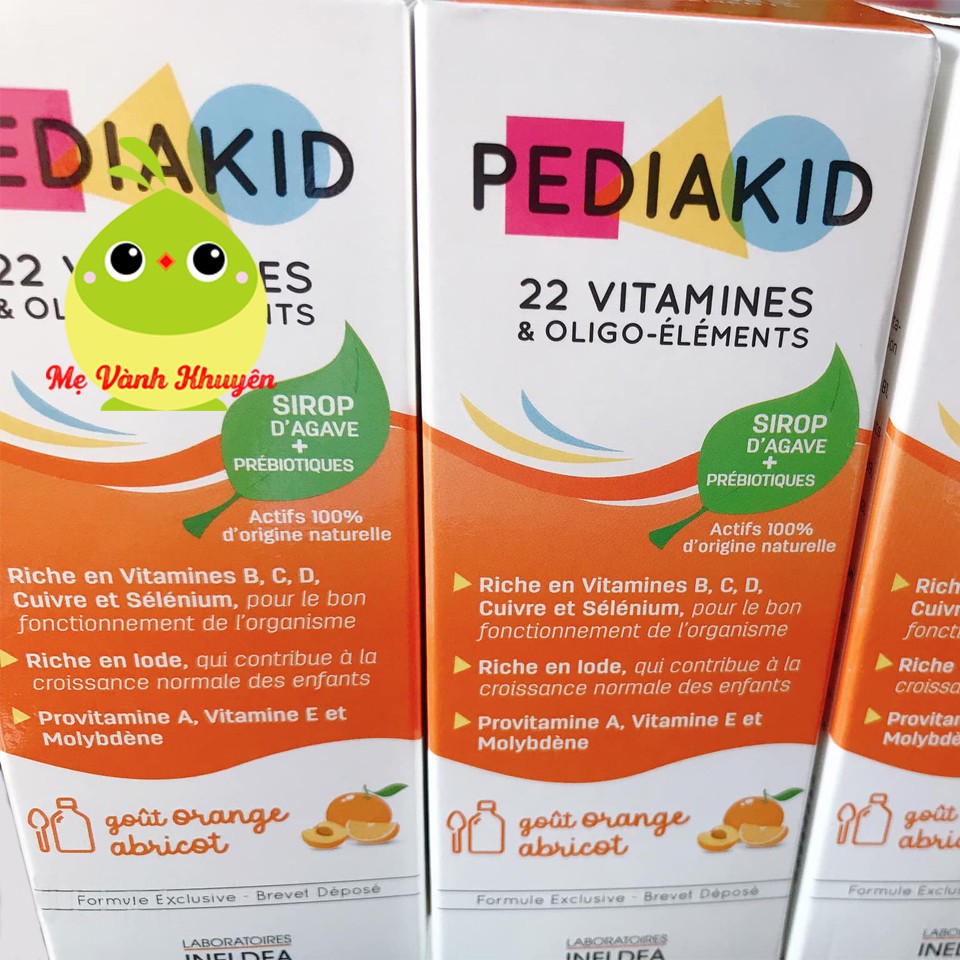 Vitamin tổng hợp Pediakid 22 Vitamins & Minerals, Pháp (125ml)