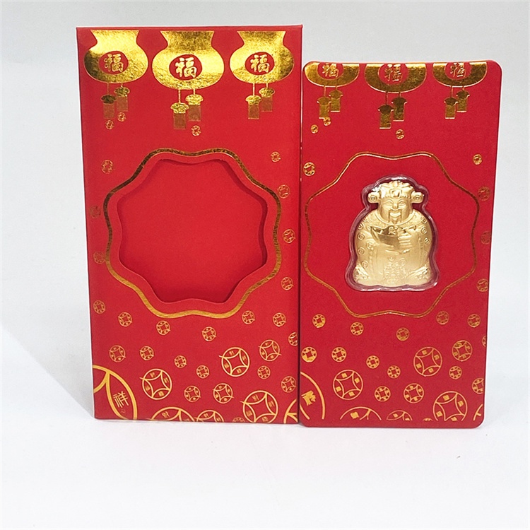 Bao lì xì ông thần tài mạ vàng may mắn tài lộc đến mọi nhà
