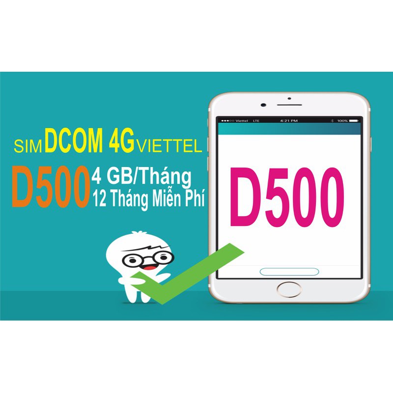 sim vào mạng truy cập internet tốc độ sim dcom viettel d500 trọn gói 48gb cho cả năm