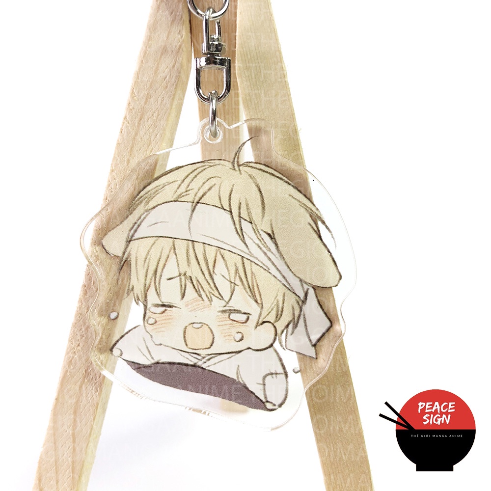Móc khóa NO LOVE ZONE BL Không Chốn Yêu Đương manhwa chibi xinh xắn mica trong acrylic
