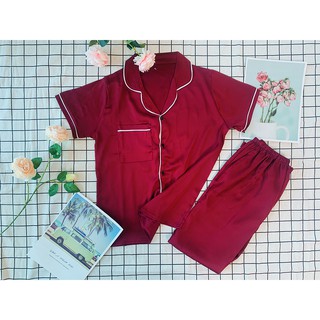 Pyjama lụa satin - đồ ngủ- Đồ bộ mặc nhà- lụa satin