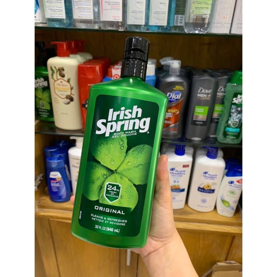 Tắm Gội Xả Rửa Mặt Irish Spring 946ml