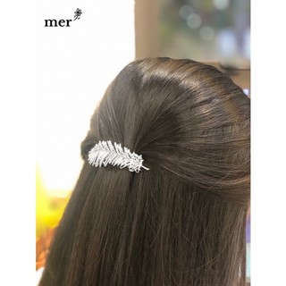 Kẹp Tóc Đính Đá Hình Lông Vũ