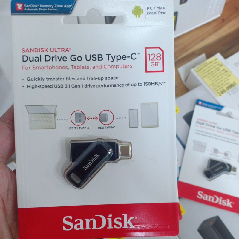 USB 3.1 Sandisk Ultra Dual Drive Go Usb Type C SDDDC3 32GB/64GB/128GB/256GB