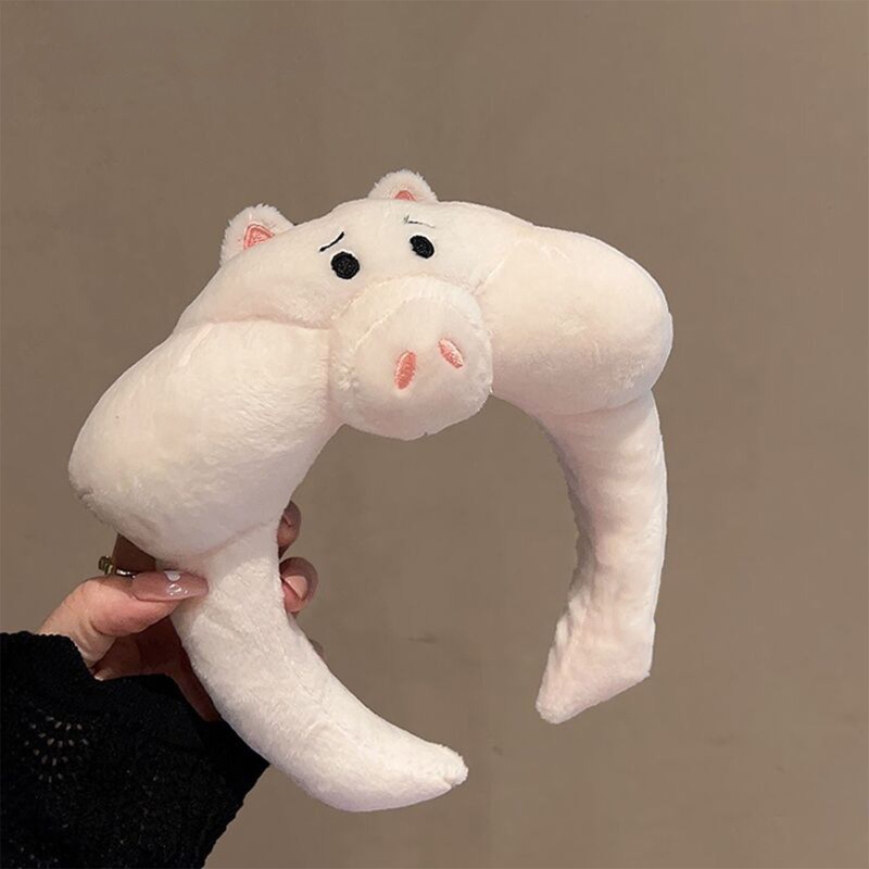 Băng Đô Hình Chú Heo Nhồi Bông Xinh Xắn Dành Cho Nữ