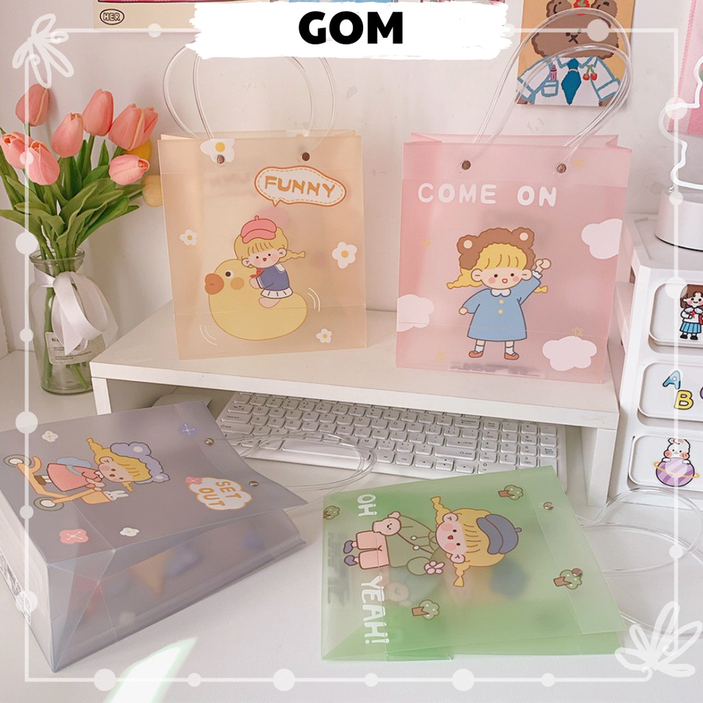 Túi Nhựa Đừng Quà Tặng, Túi Nhựa Trong Suốt Chắc Chắn Tiện Dụng Size 19*9*32,5 cm