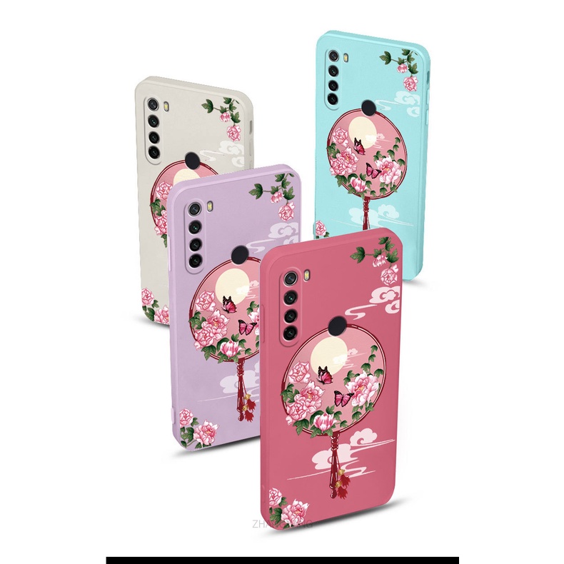 Ốp Điện Thoại Silicon Mềm Họa Tiết Hoa Mẫu Đơn Có Dây Đeo Cho realme 5 5i 5 pro 6i c3