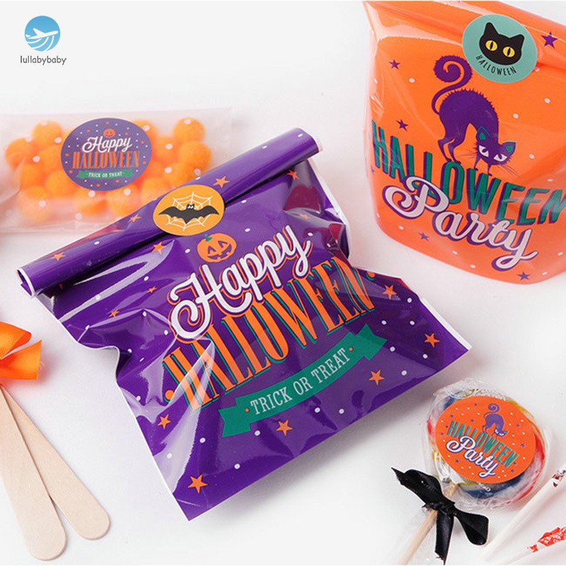 10pcs Halloween Candy Bags Cute Gift Bag Trick or Treat Gift Pumpkin Candy Bags Halloween Party Decoration Supplies