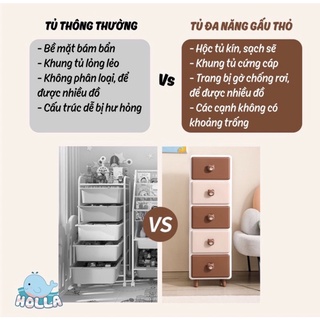 Tủ Đa Năng Gấu/Thỏ Cao Cấp Holla