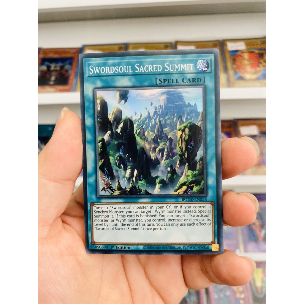 Thẻ Bài YugiOh! Mã BODE-EN054 - Swordsoul Sacred Summit - Super Rare - 1st Edition
