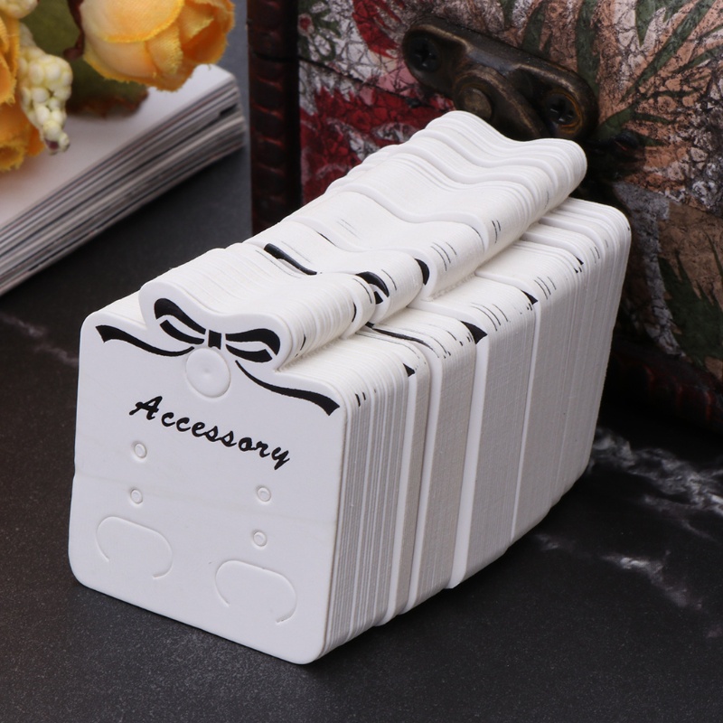 Set 100 Thẻ Giấy Trưng Bày Bông Tai DIY