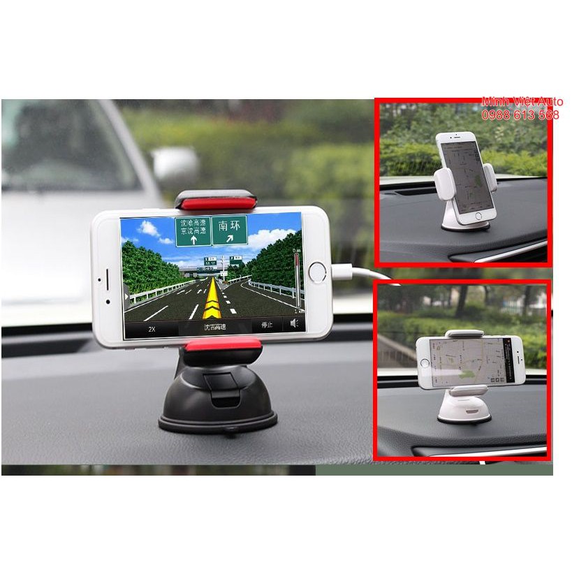 (Giá KM ) Giá đỡ điện thoại ô tô 2 trong 1 nhỏ gọn tiện lợi gắn taplo kính xe bàn làm việc | BigBuy360 - bigbuy360.vn