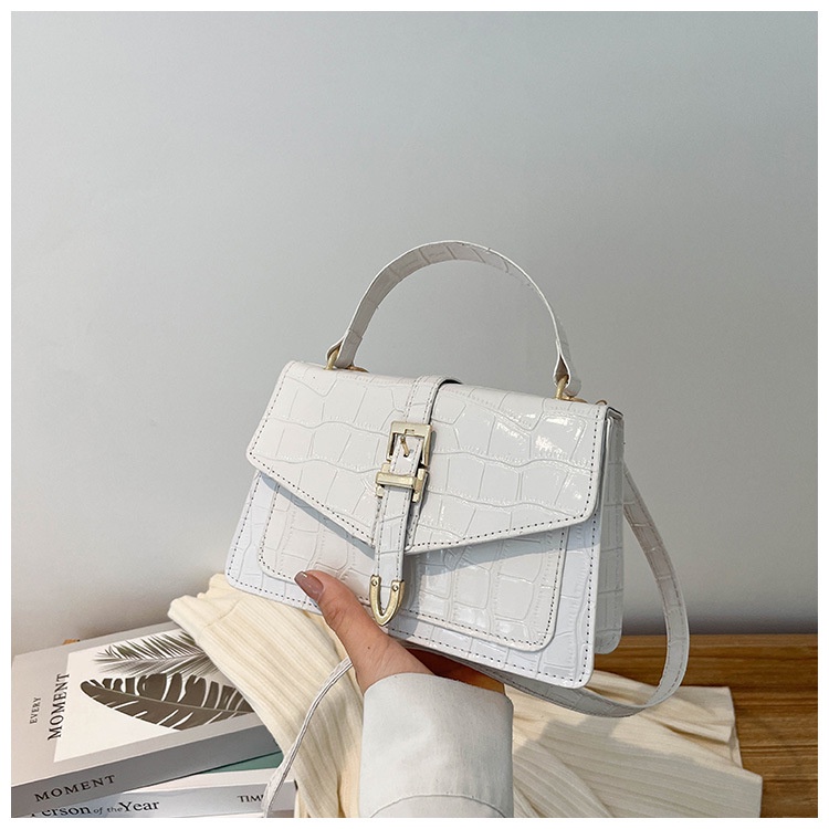 Túi Xách Đeo Vai Hình Vuông Màu Trơn Phong Cách retro Thời Trang Mùa Xuân 2022