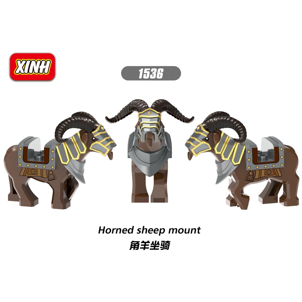 Mô hình động vật heo rừng/cừu có sừng 1535-1536 xinh xắn cho trẻ em trên 6 tuổi