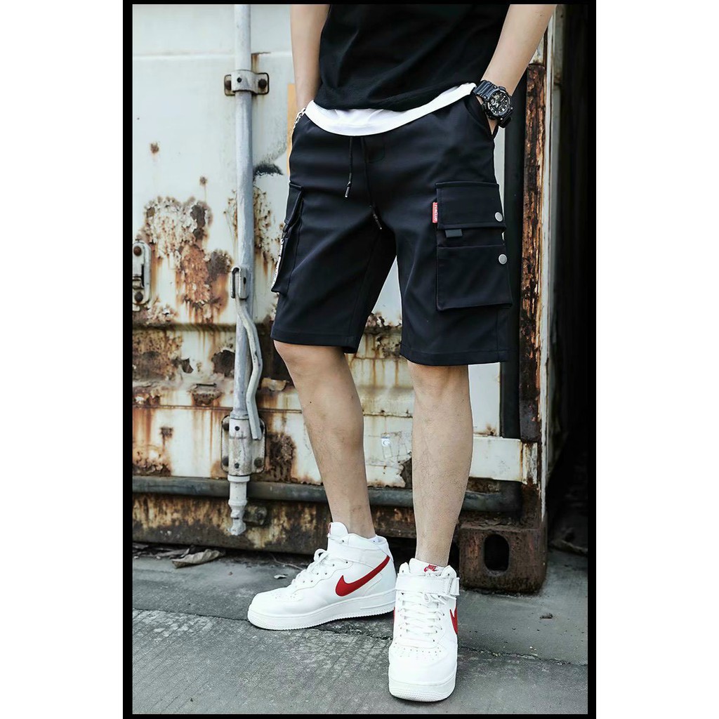 <FREE SHIP> Quần short túi hộp nam nữ unisex vải kaki co giãn chất dày dặn giống hình, bao đẹp (d.n.l.k.e)