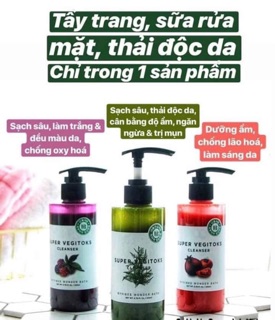Sữa rửa mặt thải độc Super Vegitok Hàn Quốc