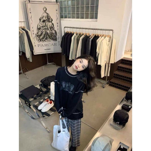 Áo sweater nỉ chỉ nổi The Beatles UNUNISEX - Áo swt nỉ chỉ nổi The Beatles UNUNISEX