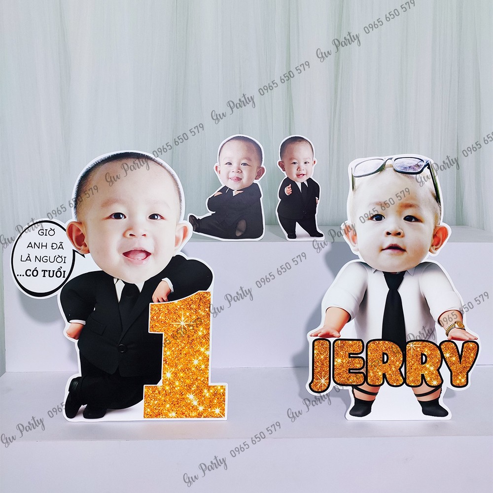 Chibi Kèm Số Tuổi, Kèm Tên Thôi Nôi Sinh Nhật Cho Bé Trai