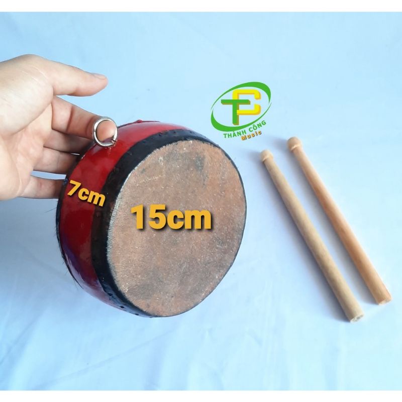 Trống gỗ da trâu 2 mặt