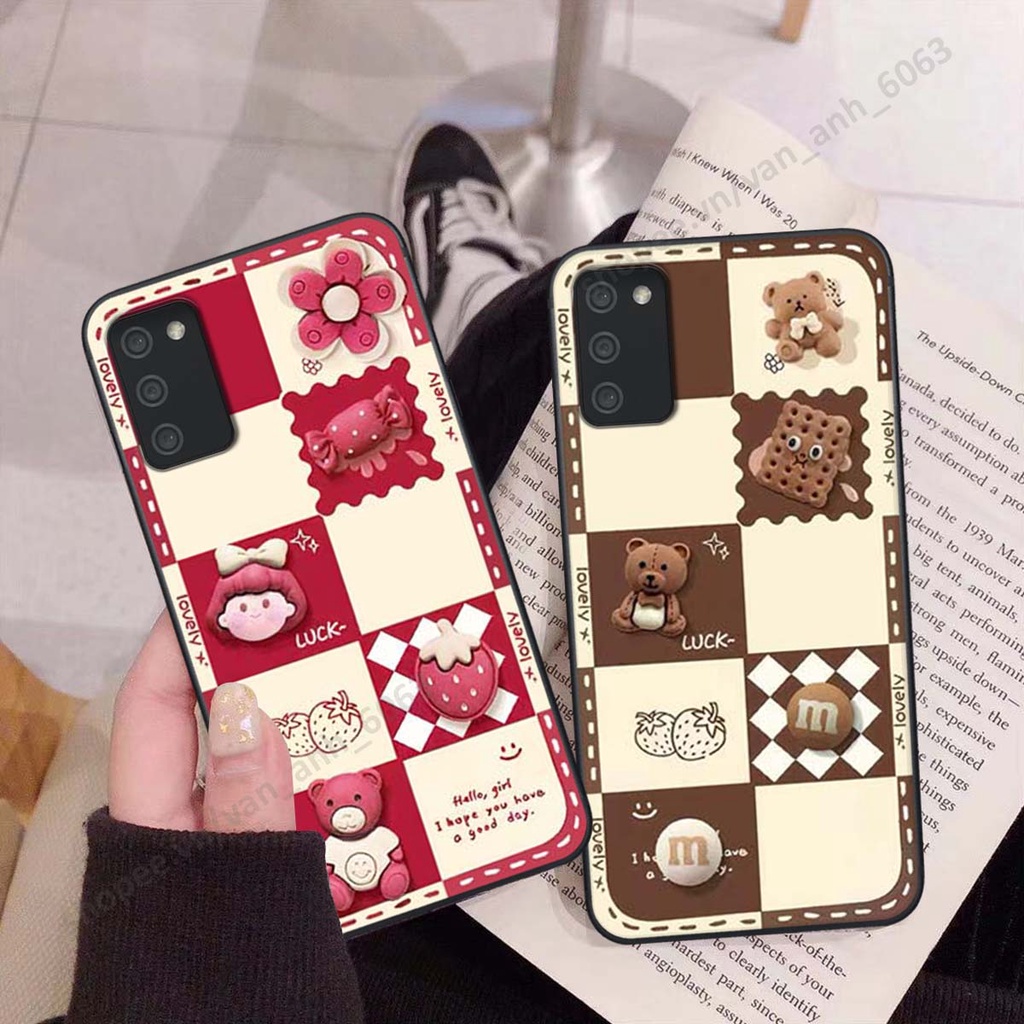 Ốp lưng Samsung A02s / A03s hình gấu, kẹo dễ thương cute