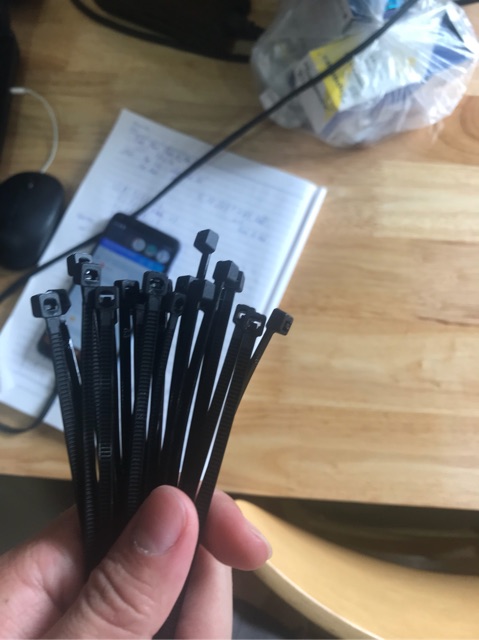 5 túi dây thít nhựa đen 400mm