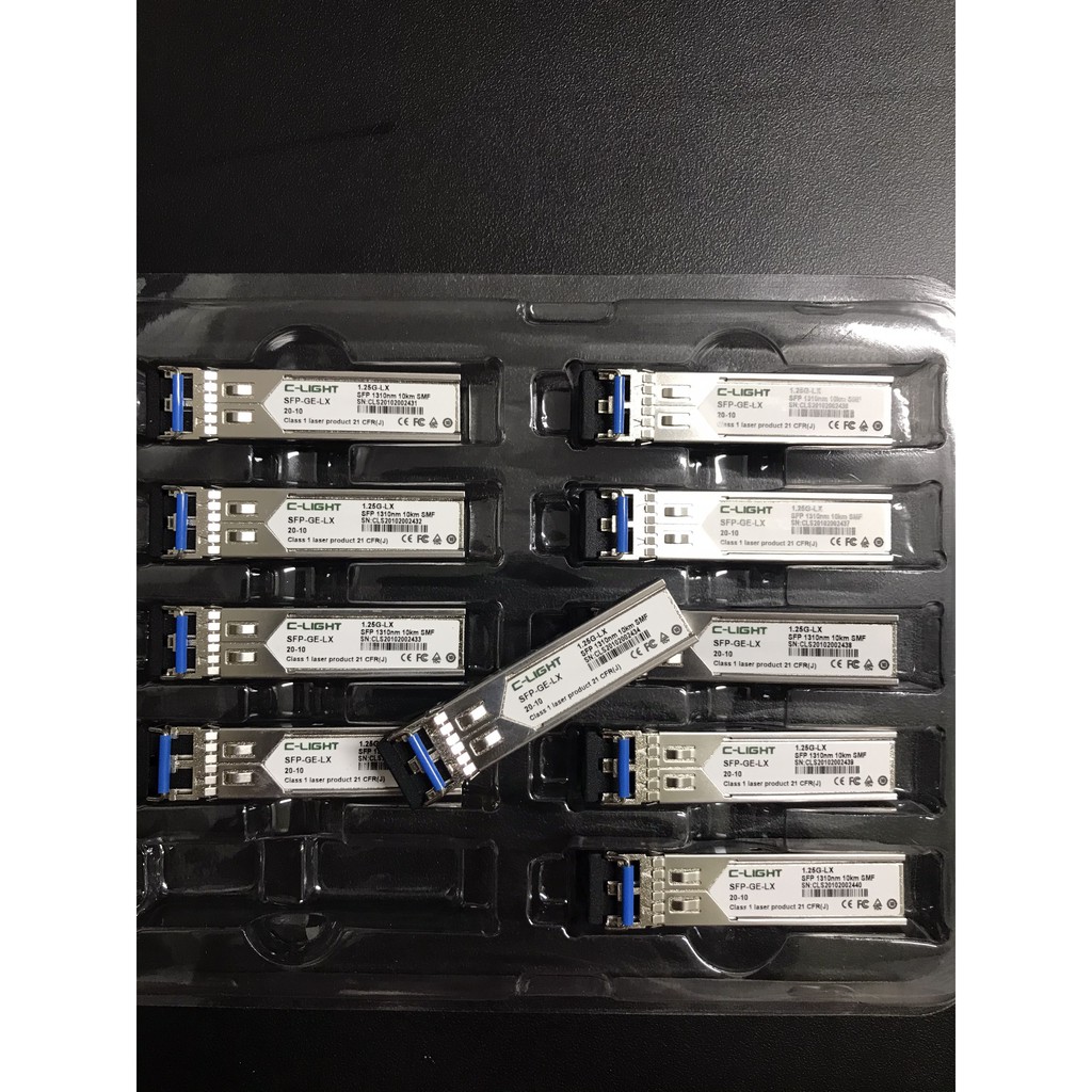 Module quang dùng 2 sợi cáp quang SFP-10G-LR, SFP-2.5G-SR; SFP-GE-LX; SFP-GE-SXD