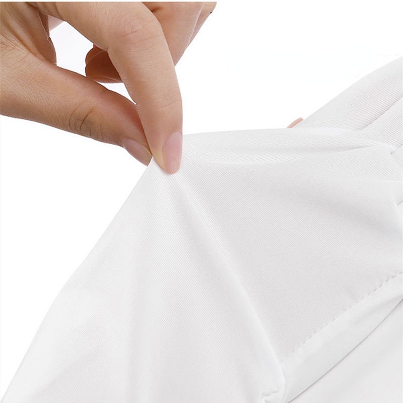 1 Đôi Găng Tay / Găng Tay Hở Ngón Bảo Vệ Chống Tia UV / Chống Bức Xạ Màu Trắng