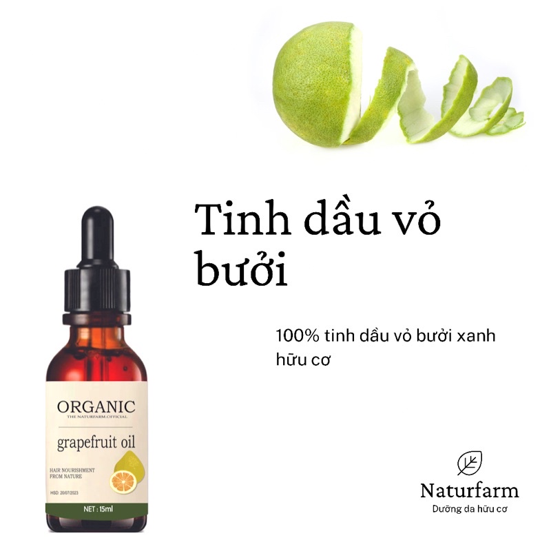 Tinh Dầu Vỏ Bưởi 10ML đậm đặc - Kích mọc tóc nhanh hiệu quả.