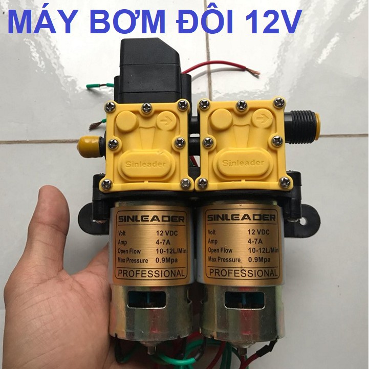 MÁY RỬA XE 12V - MÁY BƠM ĐÔI