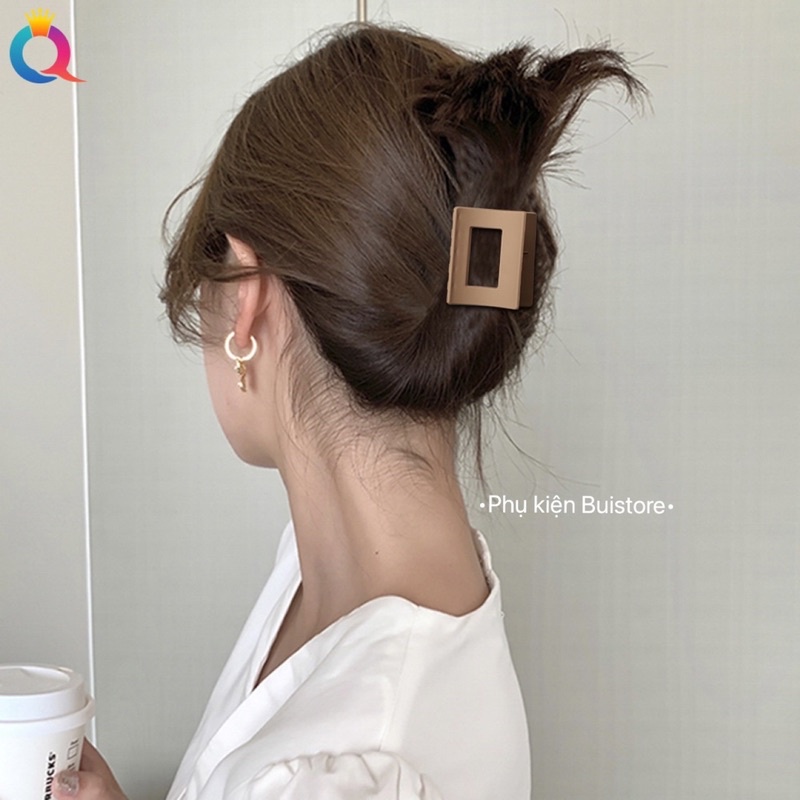 Kẹp càng cua Hàn Quốc, màu cà phê sữa hot trend Buistore