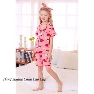 Pijama cotton bé gái ,bộ pijama của bé chất siêu đẹp hàng quảng châu cao cấp 16- 21 kg