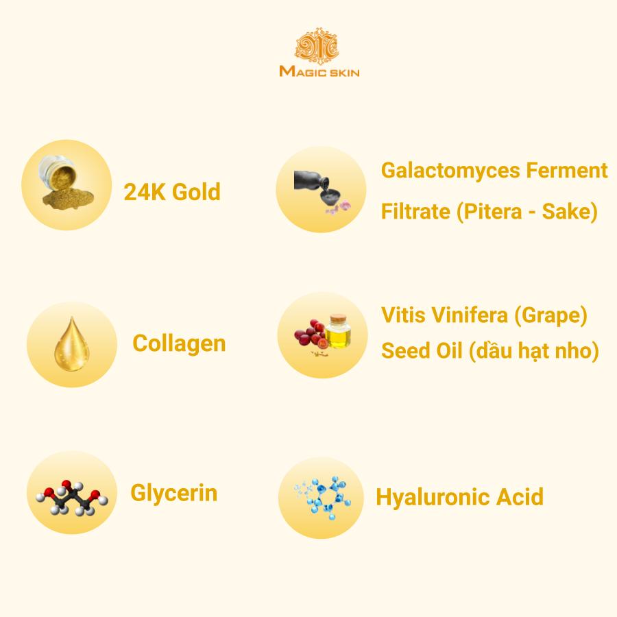 Serum dưỡng da Magic Skin tinh chất vàng Luxury 24k Gold Serum 20ml