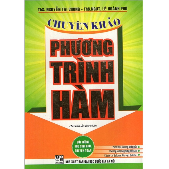 Sách - Chuyên Khảo Phương Trình Hàm