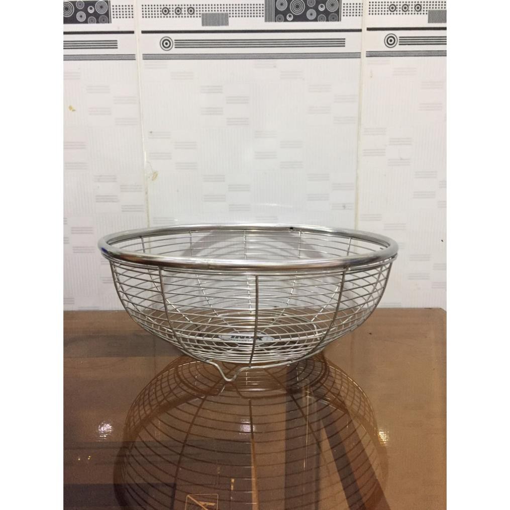 Rổ nan thưa inox size 23-26-29-33 cm