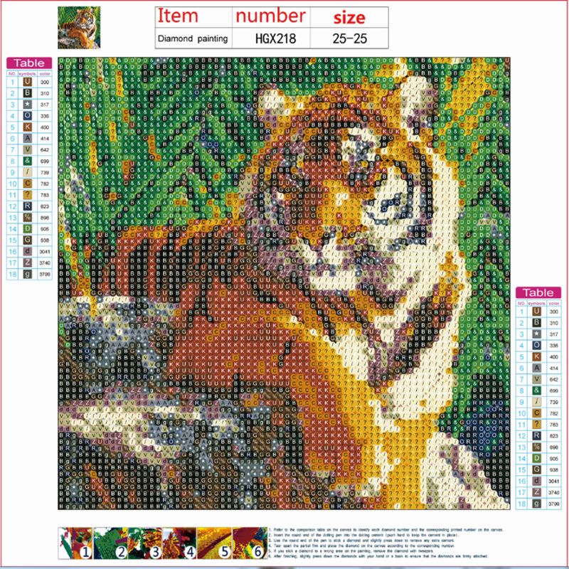 Tranh đính đá 5D tự làm hình động vật xinh xắn