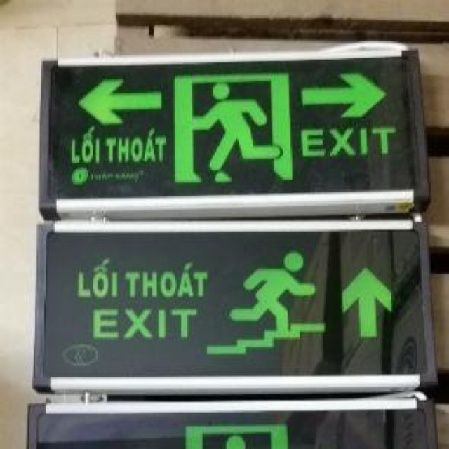 Đèn exit thoát hiểm 2 mặt