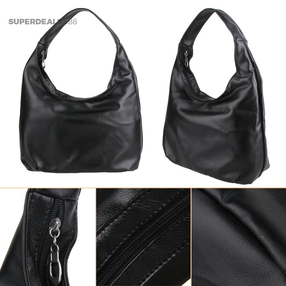 SUPER FASHIONʚ♥2018 New Fasion Black PU Leather Economy Women &amp;amp Handbag