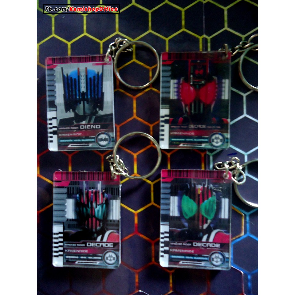 Móc khóa Mica Thẻ Kamen Rider