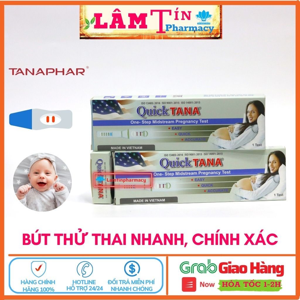 Bút thử thai điện tử qick tana chính hãng  - que thử thai cho kết quả chính xác nhất - che tên khi xuất hàng