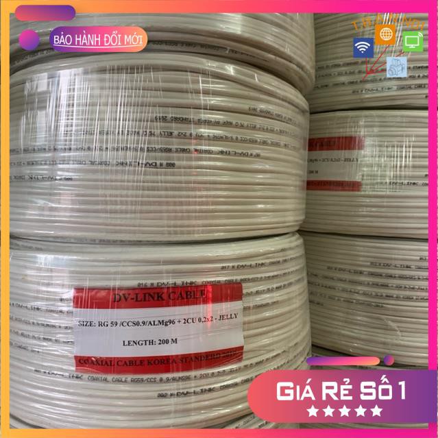 50 mét đồng trục liền nguồn DV LINK cắt từ cuộn 200m | BigBuy360 - bigbuy360.vn