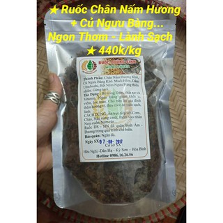 Ruốc chân nấm hương củ ngưu bàng