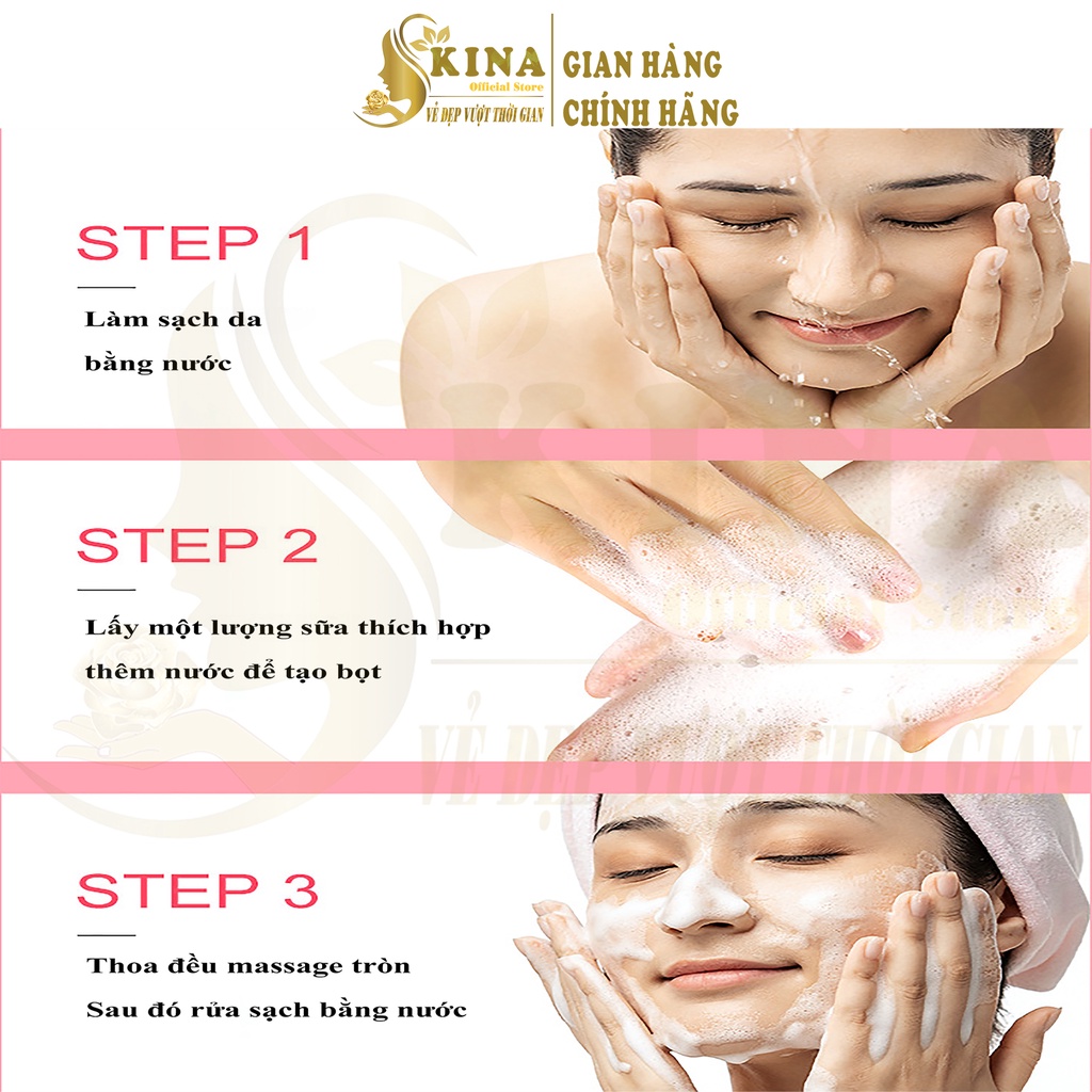 Sữa rửa mặt BIOAQUA Pure Skin Anti Acne Cleanser sạch bã nhờn kiểm soát dầu nội địa trung SKINA 100g