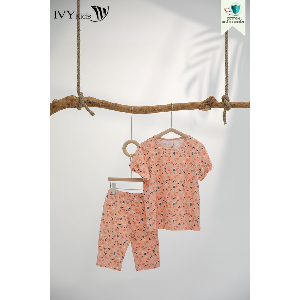 Bộ đồ con hạc bé gái IVY moda MS 57G1574