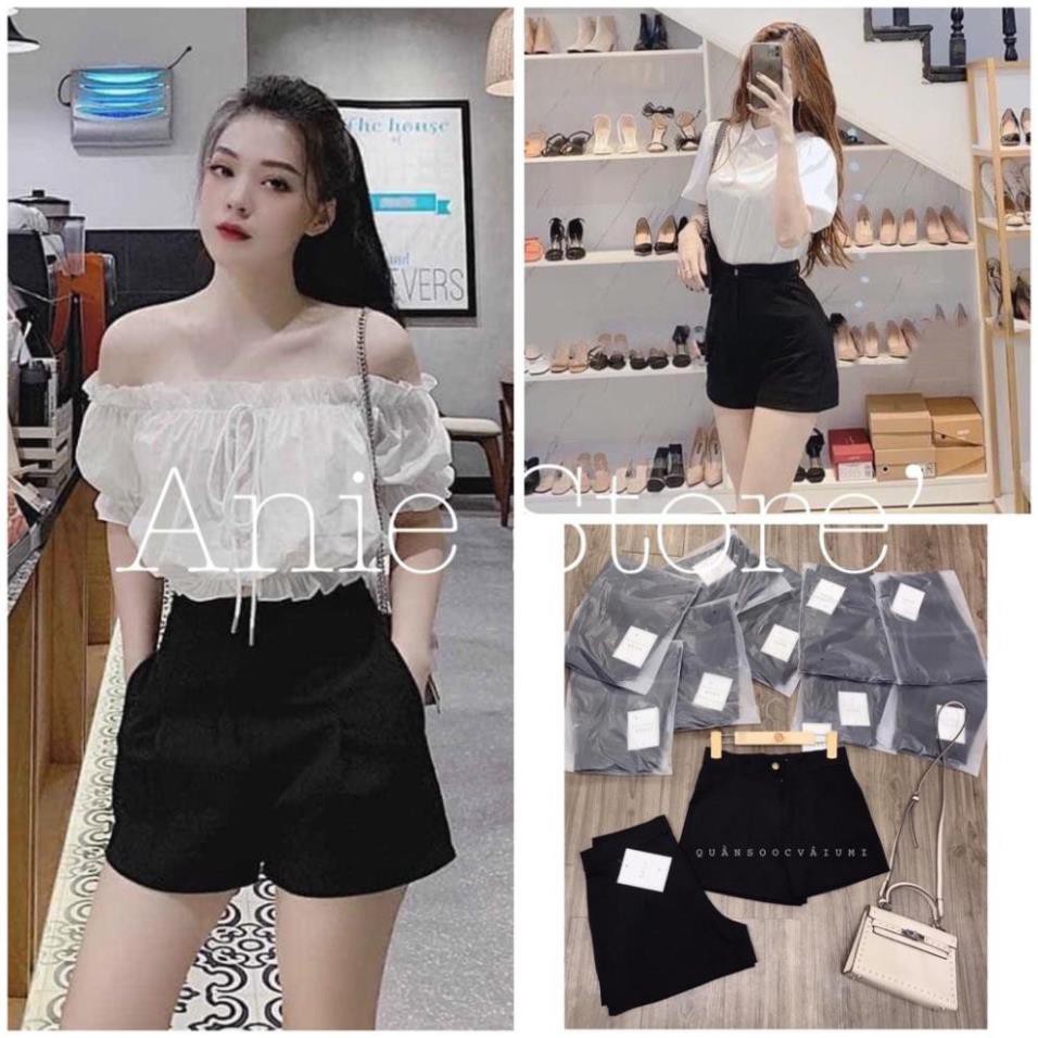 Quần Short Vải Umi Nữ 🦋 Quần Đùi Chất Cát Hàn Cạp Cao SIÊU HOT 🦋