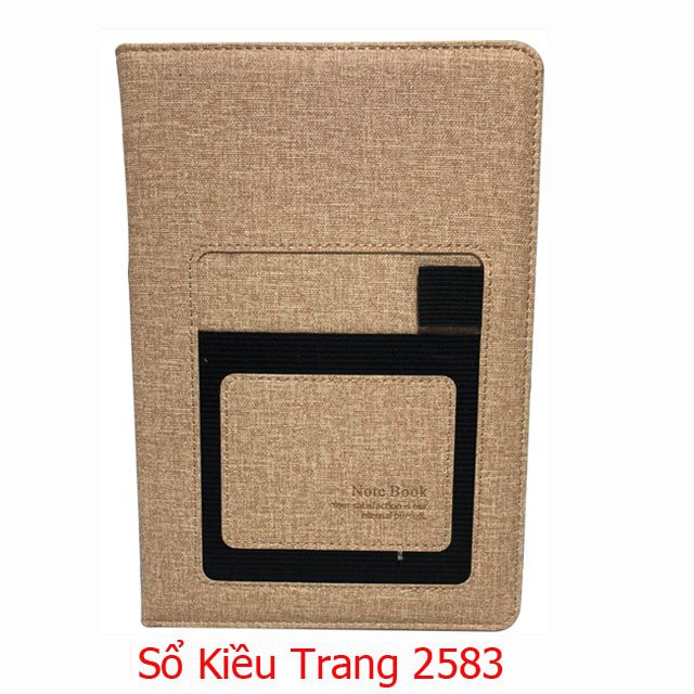 Sổ tay bìa da ghi chép cao cấp Kiều Trang khổ A5 200 trang chất lượng cao KT2583