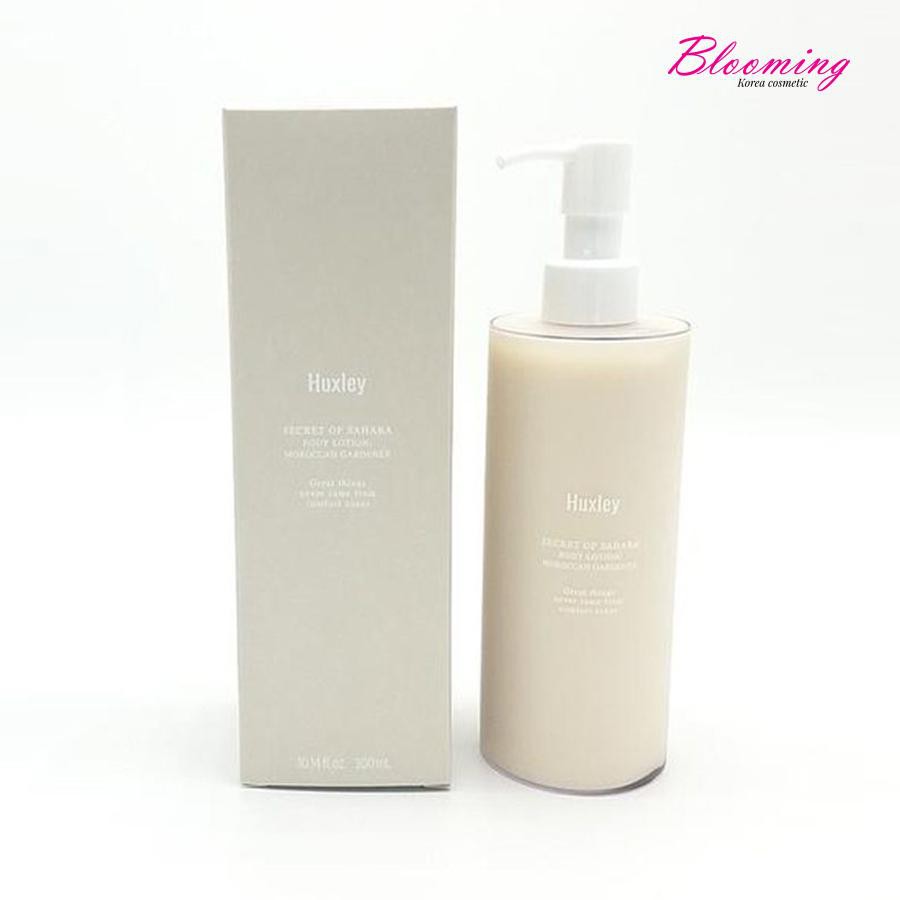 Sữa dưỡng thể làm trắng da, dưỡng ẩm, ngừa ngừa lão hóa Huxley Body Lotion Moroccan Gardener 300ml