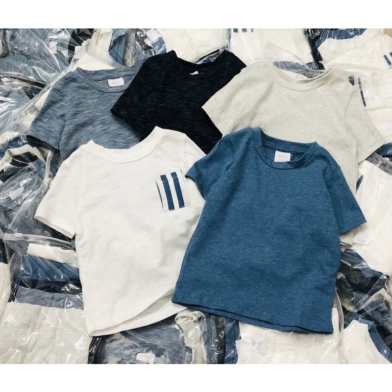 Set 5 áo cotton n.e.x.t tông màu xanh