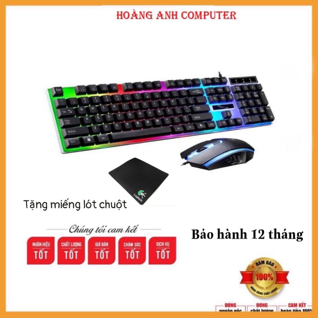 Bộ Bàn Phím Và Chuột G21B - Bộ Phím Chuột Chuyên Game Led Đa Màu Dành Cho Game Thủ 2021 HA20