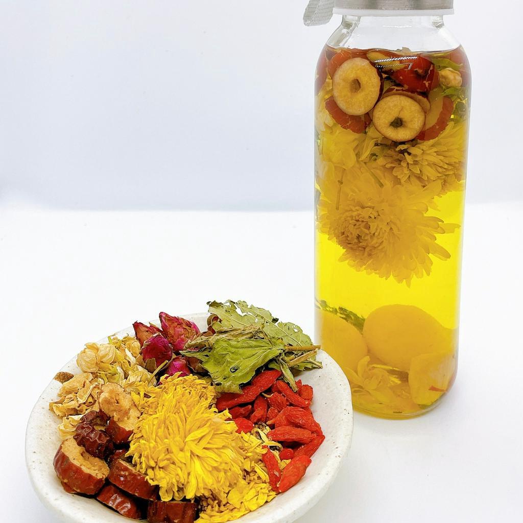 Set Trà 20 Gói Thảo Mộc An Nhiên Detox 7 Vị, Trà Hoa  Giúp Ngủ Ngon, Thanh Nhiệt Giải Độc, Đẹp Da - Tiệm Trà 1990s