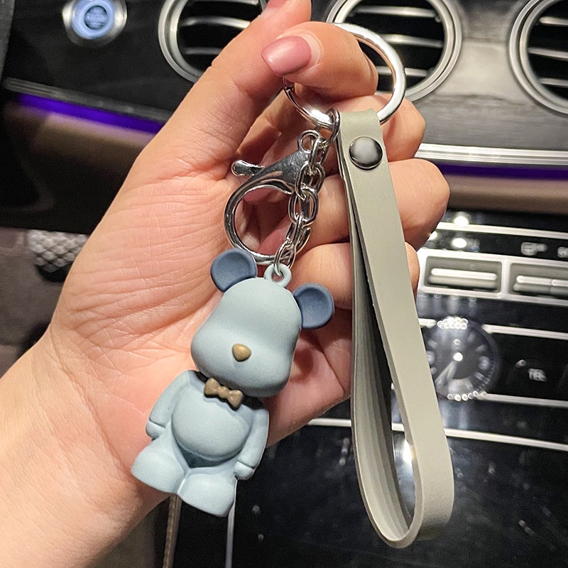 Móc Khóa pvc Keo Mềm Hình Gấu Hoạt Hình Bắc Âu Sáng Tạo Dễ Thương Đa Ứng Dụng